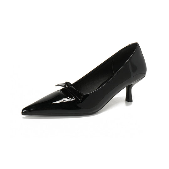Damen elegante High Heels mit modischem Schleifenakzent EB