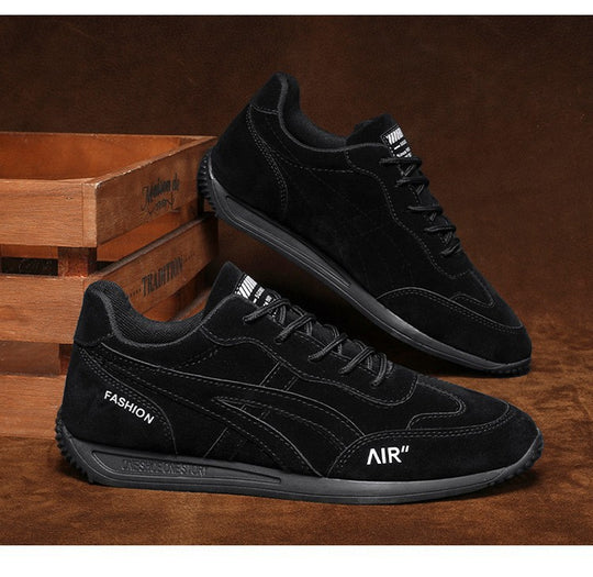 Damen Modische Sneakers mit hochwertiger Veloursleder-Oberfläche und rutschfester Sohle EB