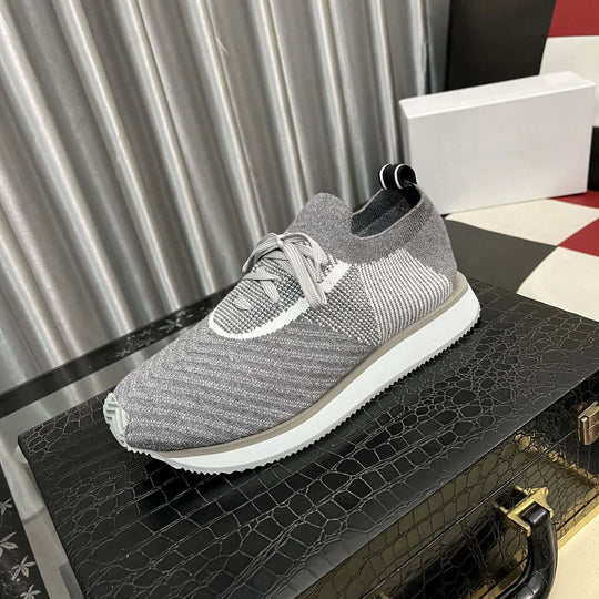 Damen Sportliche Lifestyle Sneakers mit atmungsaktiver Strickoberfläche EB