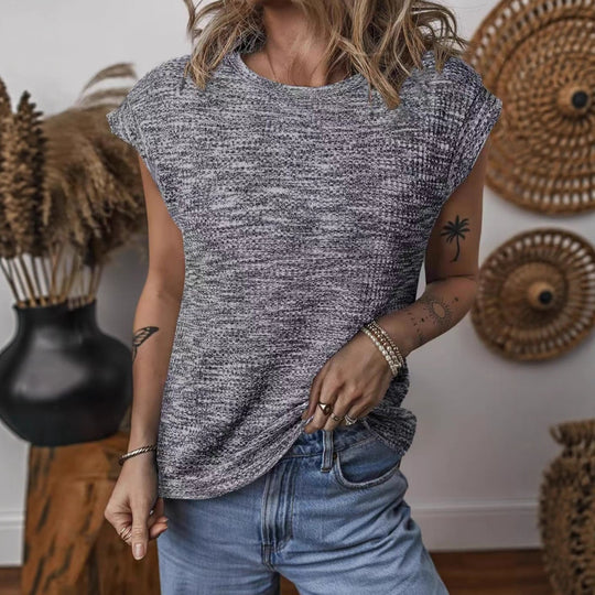 Damen Komfortables Kurzarmshirt mit lässigem Schnitt und atmungsaktivem Gewebe EB