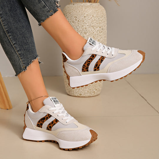 Damen sportliche Sneaker im Retro-Design mit atmungsaktiven Materialien EB