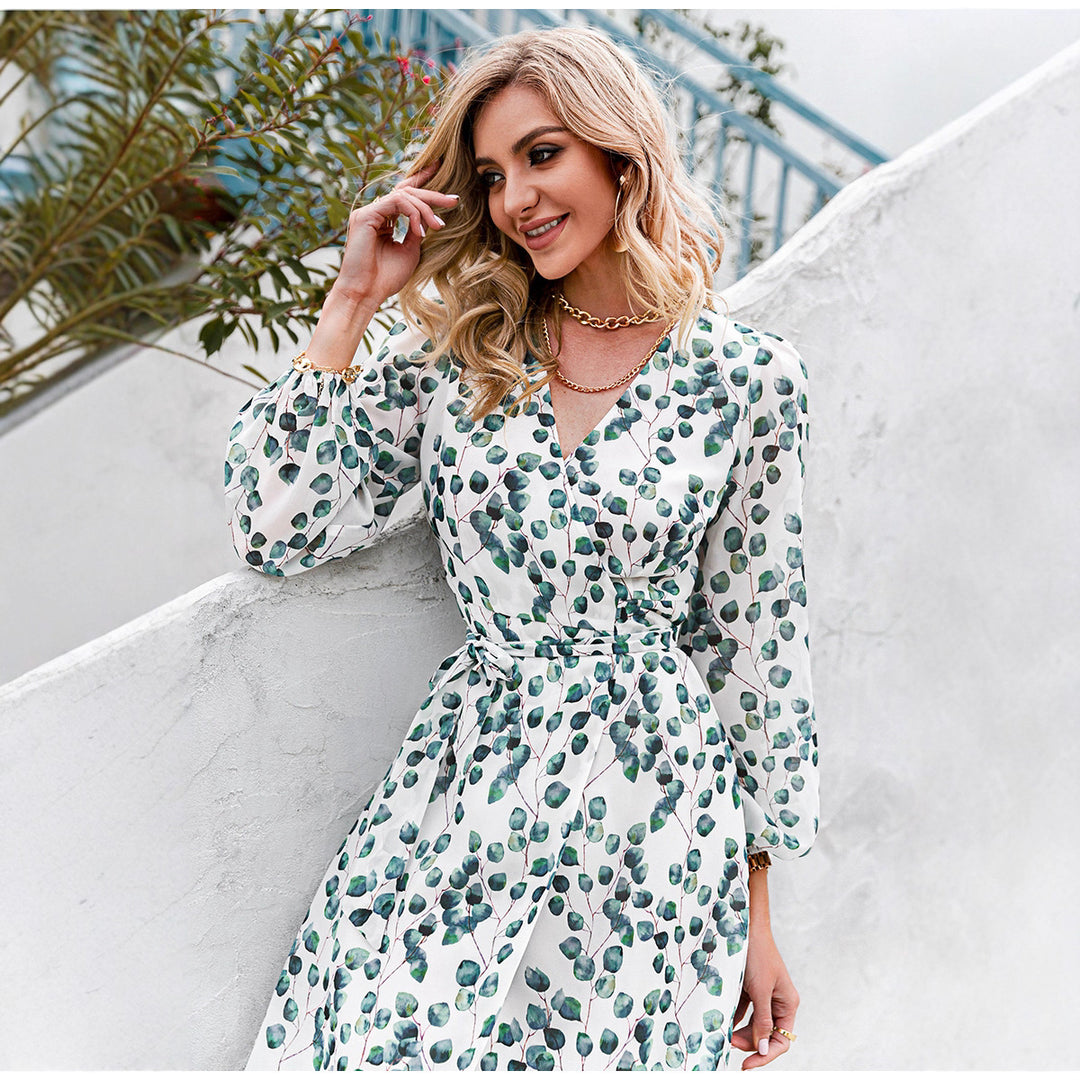 Damen Maxikleid mit floralem Muster EB