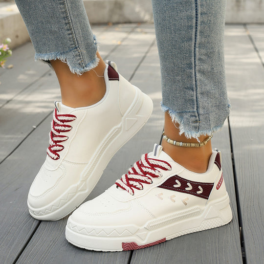 Damen Modische Sneaker mit atmungsaktiver Oberflächenstruktur und flexibler Sohle EB