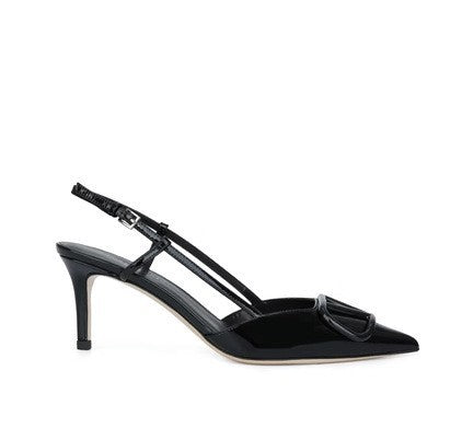 Damen Elegante Slingback Pumps mit feinem Absatz EB