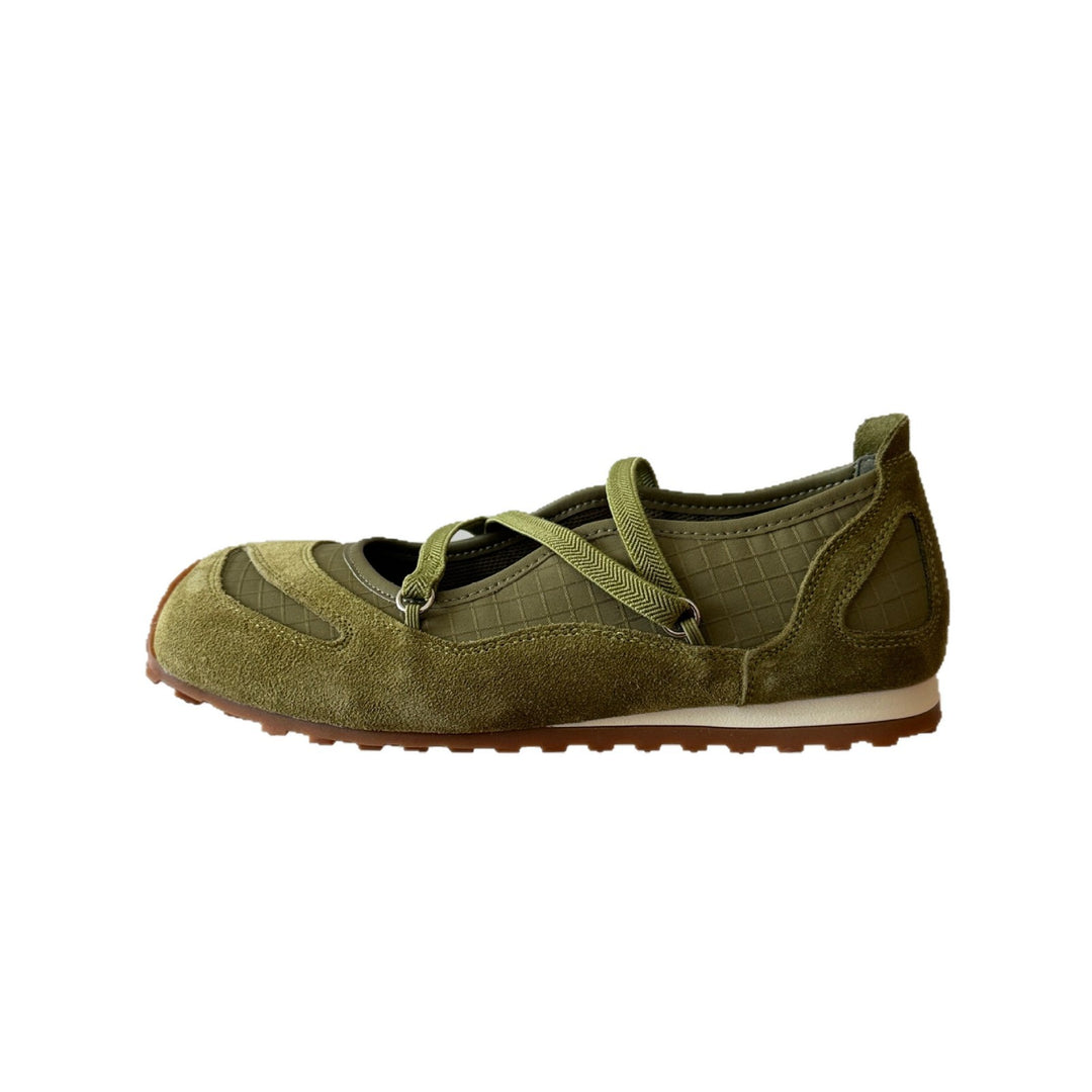 Damen Komfortable Ballerinas mit elastischem Riemchen und gepolsterter Innensohle EB