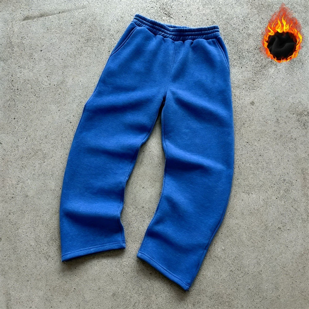 Unisex nan gefütterte Sweatpants mit elastischem Komfortbund, geradem Bein und seitlichen Eingrifftaschen EB