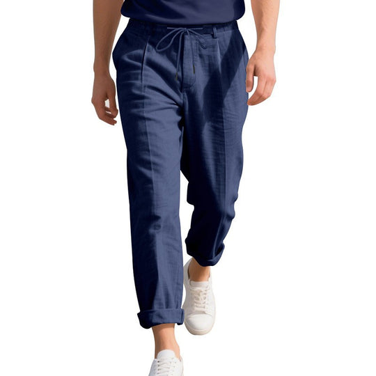 Herren lässige Sommerhose mit elastischem Bund und atmungsaktivem Material EB