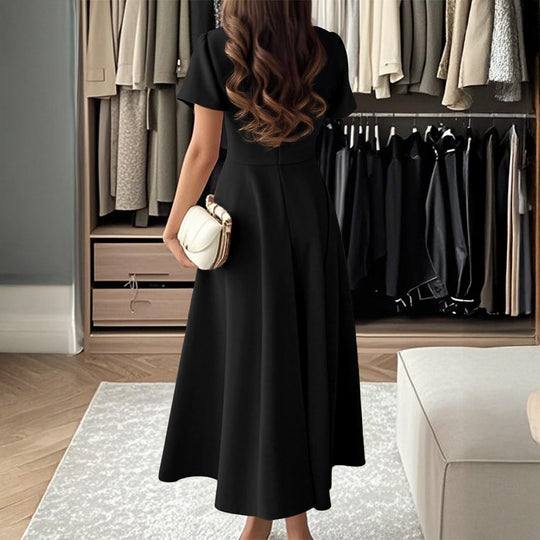 Damen Midikleid mit elegantem Schnitt und weiten Ärmeln EB