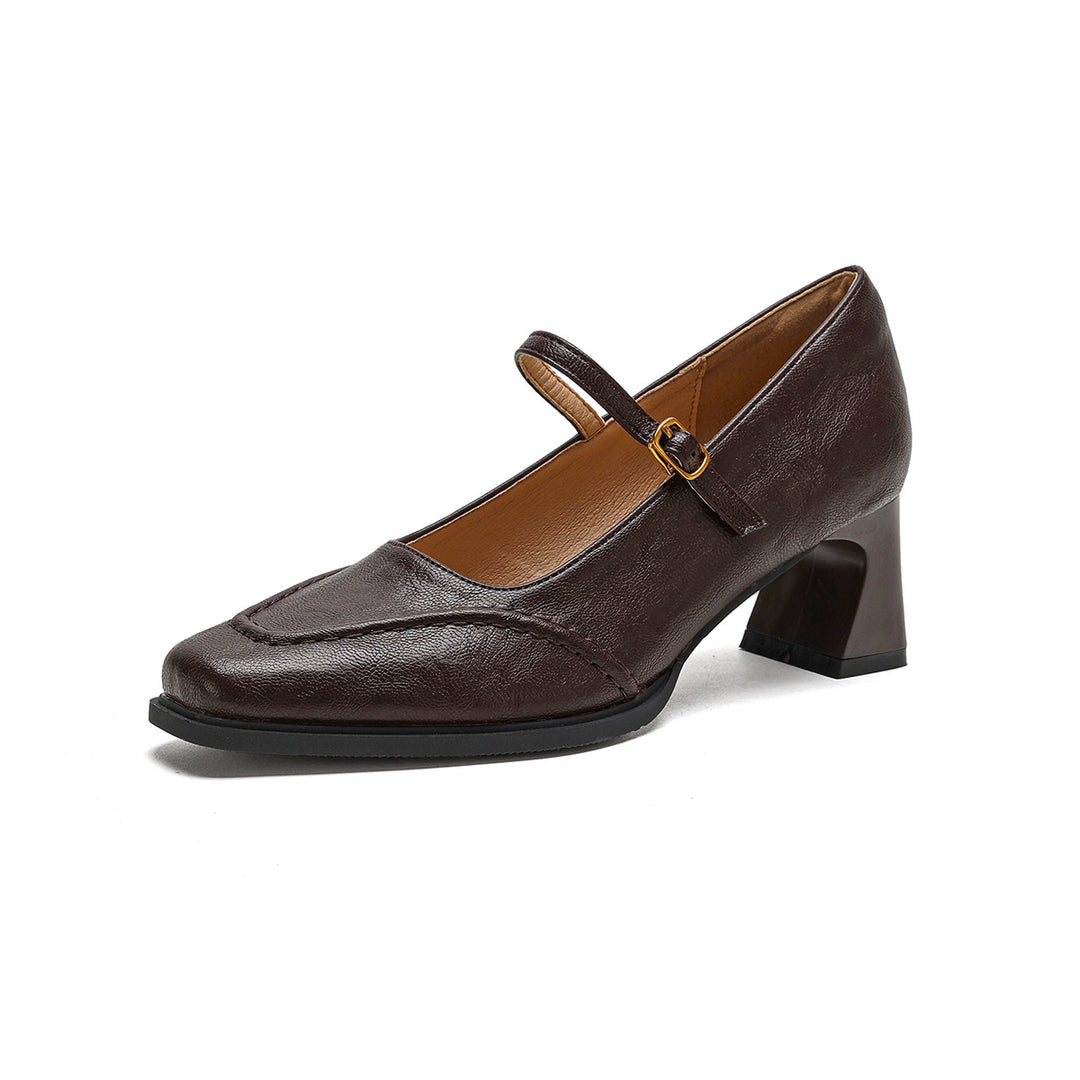 Damen elegante Pumps mit verstellbarem Riemen EB