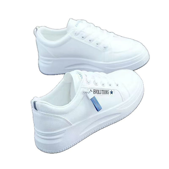 Damen Sportliche Sneakers mit robuster Gummisohle und atmungsaktiver Oberflächenstruktur EB