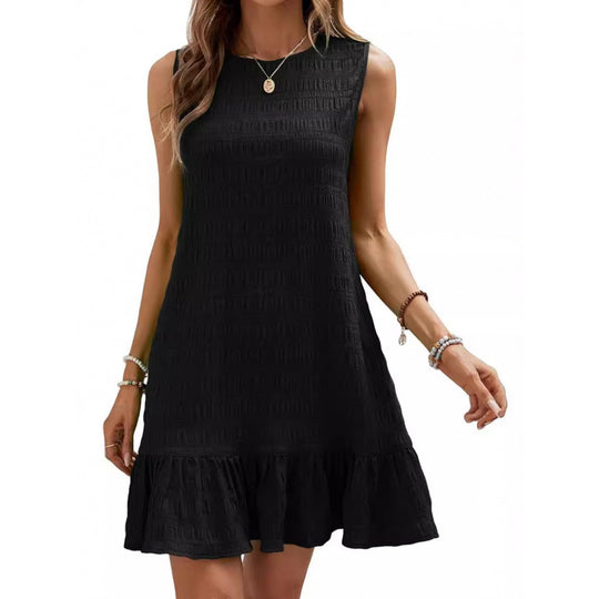 Damen Freizeitkleid mit ansprechendem Volantdesign EB