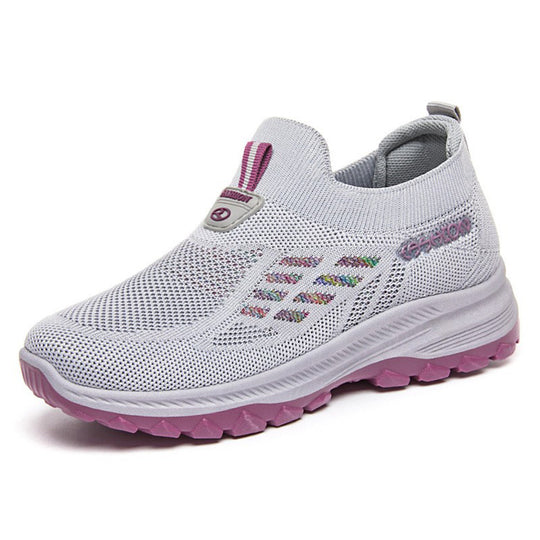 Damen Bequeme Slip-On Laufschuhe mit rutschfester Sohle EB