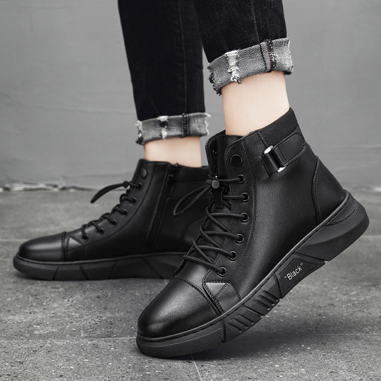 Damen Hohe Freizeitsneakers mit robustem Obermaterial und praktischem Klettverschluss EB