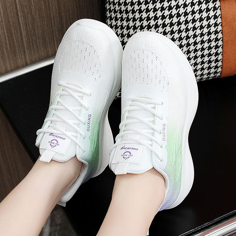 Damen Sportliche Sneakers mit atmungsaktiver Obermaterialstruktur und dämpfendem Laufprofil EB