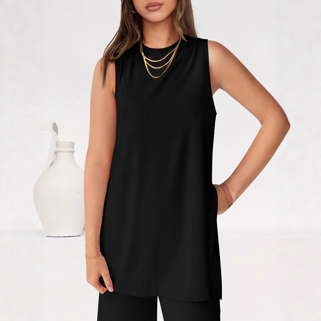 Damen Legere Oberteil und weite Hose Set EB