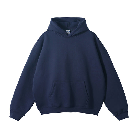 Unisex nan oversized Kapuzenpullover mit Kängurutasche und gerippten Bündchen EB