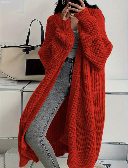 Damen Strickmantel im Oversized-Stil EB