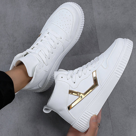 Damen Hochwertige High-Top Sneakers mit trendigem Design und komfortabler Sohle EB