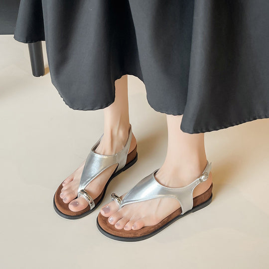 Damen Sandalen mit elegantem Riemendesign und komfortabler Fußbettgestaltung EB