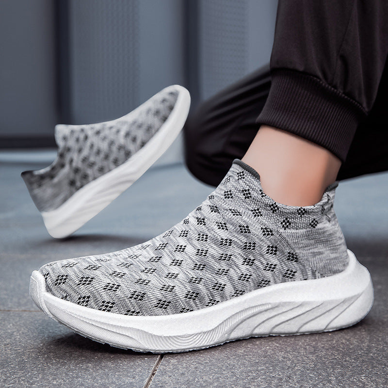 Damen Slip-On Laufschuhe mit atmungsaktiver Strick-Oberfläche EB