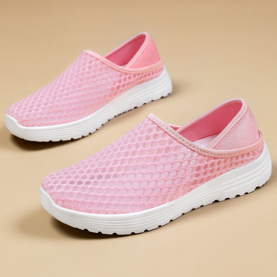 Damen Atmungsaktive Slip-On Sportschuhe mit flexiblem Mesh-Obermaterial EB