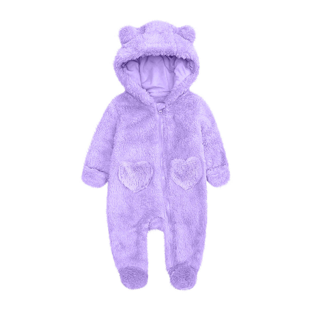 Unisex Fleeceoverall mit Kapuze und Herzaugen EB