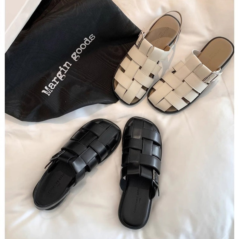 Damen komfortable Riemchen-Sandalen mit robustem Sohlenprofil und verstellbarem Schnallenverschluss EB