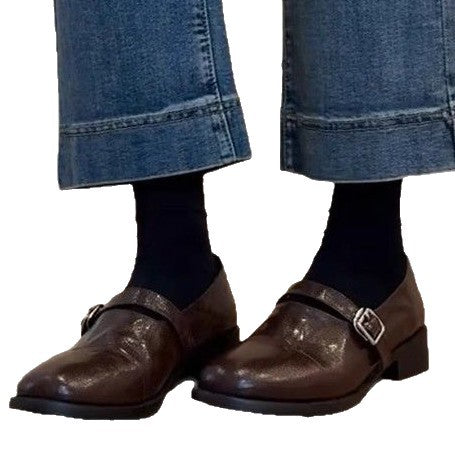 Damen Mokassins mit modischer Schnallenverzierung und eleganter Form EB
