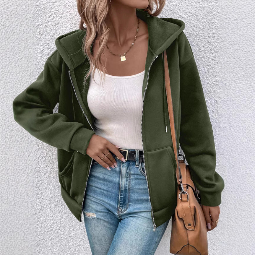 Damen Gemütliche Kapuzenjacke EB