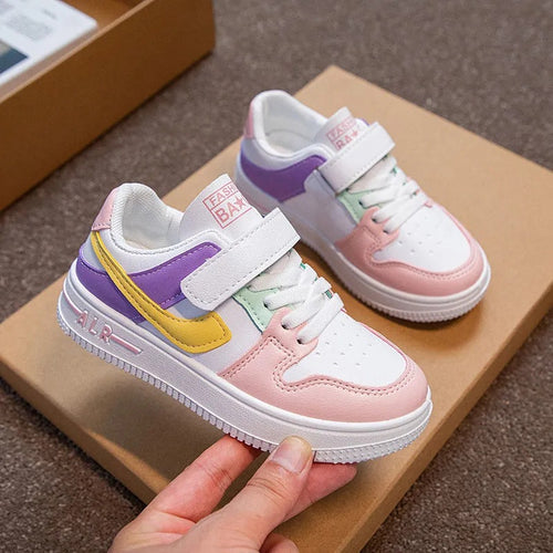Damen Freizeit-Sneaker mit verstellbarem Klettverschluss und buntem Design EB