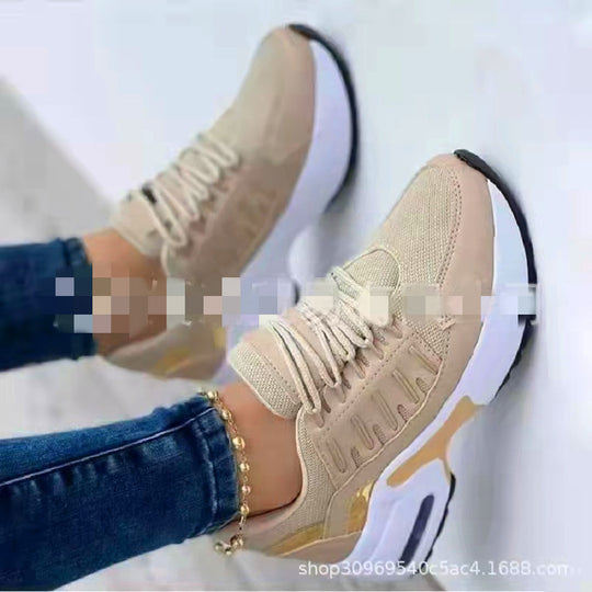 Damen Sportliche Sneakers mit atmungsaktivem Obermaterial und dämpfender Sohle EB