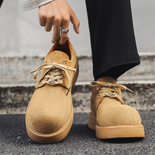 Damen Modische Schnürschuhe aus Wildleder mit ergonomischer Sohle EB