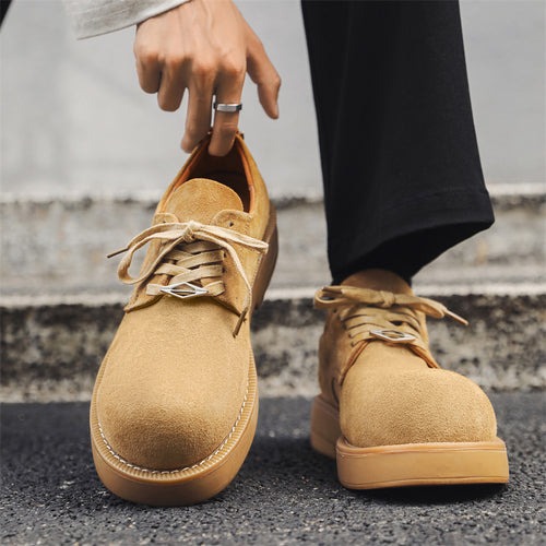 Damen Modische Schnürschuhe aus Wildleder mit ergonomischer Sohle EB
