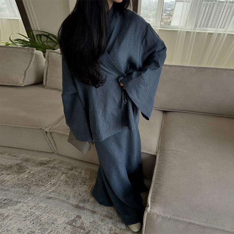 Damen lässiger Kimono Anzug EB