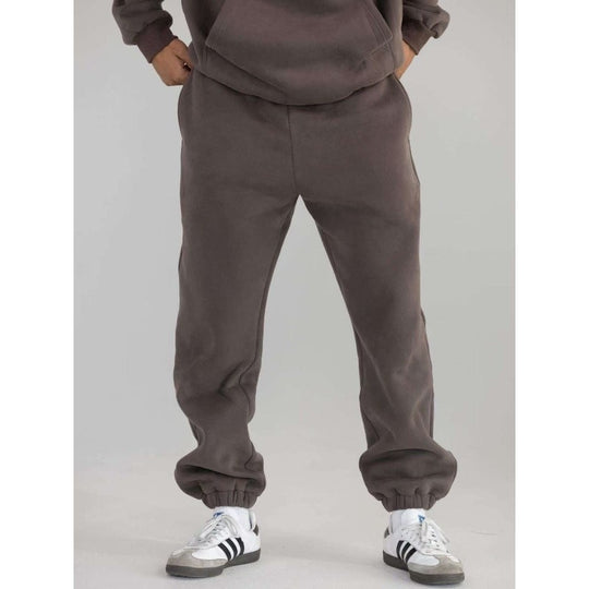 Damen nan oversized Kapuzenpullover mit Kängurutasche und weichem Fleece-Innenfutter EB
