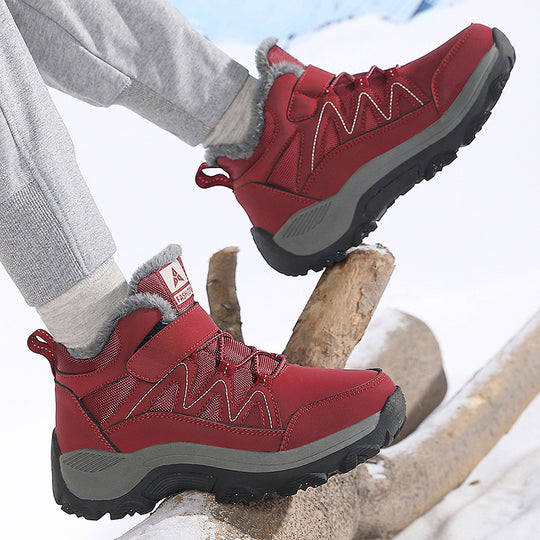 Damen Warmfutter-Winterstiefel mit rutschfester Sohle und atmungsaktivem Obermaterial EB