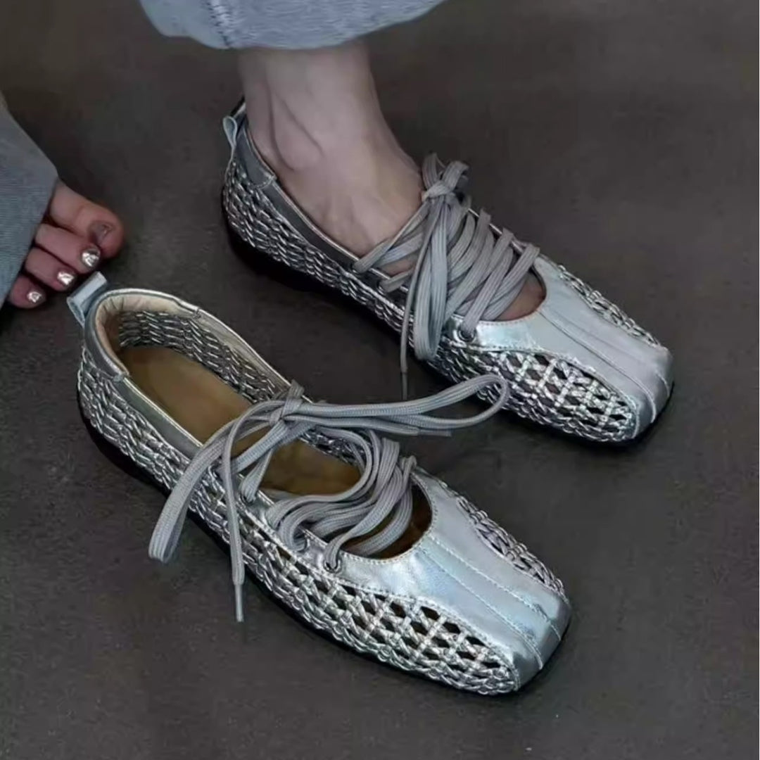 Damen Atmungsaktive Sneakers mit luftiger Netzstruktur und flexibler Sohle EB