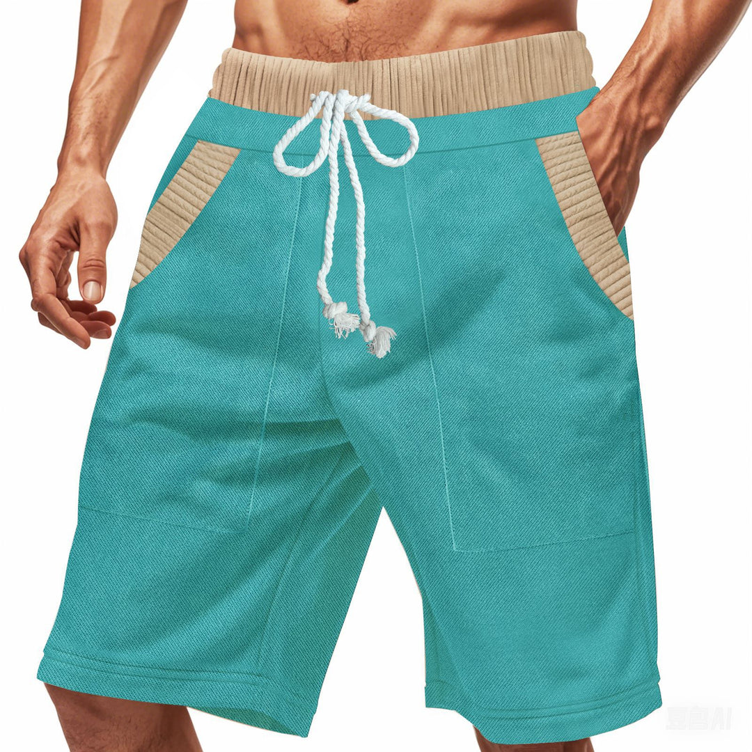 Herren Freizeit-Shorts mit elastischem Bund und praktischen Seitentaschen EB