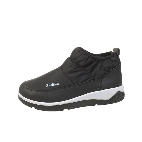 Damen nan gesteppte gefütterte Slip-On Winter-Sneaker mit elastischem Schaft und gepolstertem Komfortfußbett EB