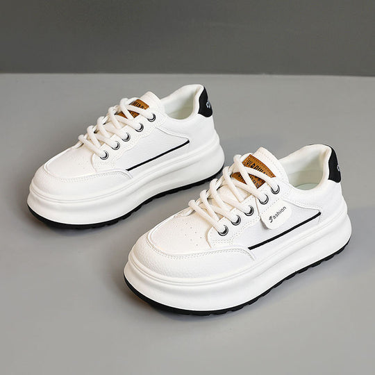 Damen modische Chunky Sneaker mit hochgezogenem Sohlenprofil und atmungsaktiver Obermaterialstruktur EB