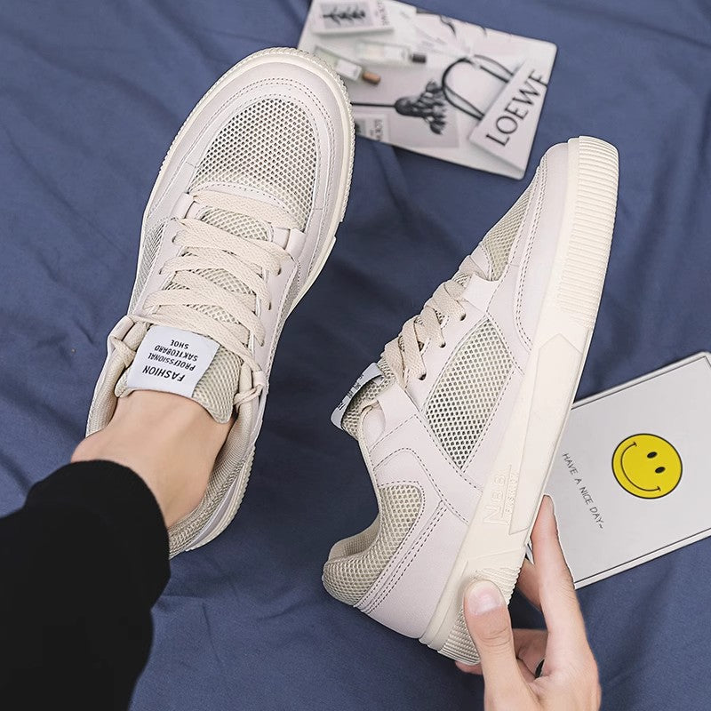 Damen Sportliche Sneakers mit atmungsaktivem Mesh-Obermaterial und robustem Sohlenprofil EB