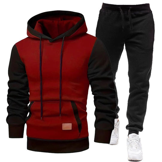 Herren Sportliches Hoodie- und Jogginghosen-Set EB