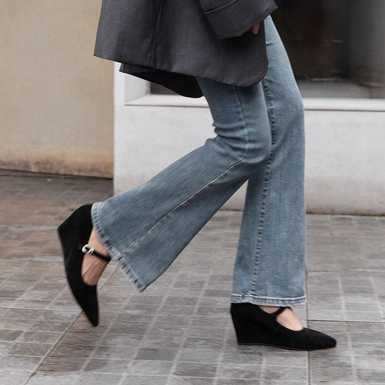Damen Wedge Pumps mit verstellbarem Riemen EB