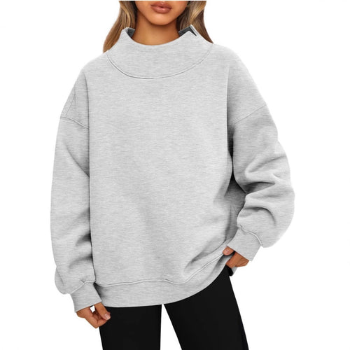 Damen Hochwertiger Stehkragen-Sweater EB