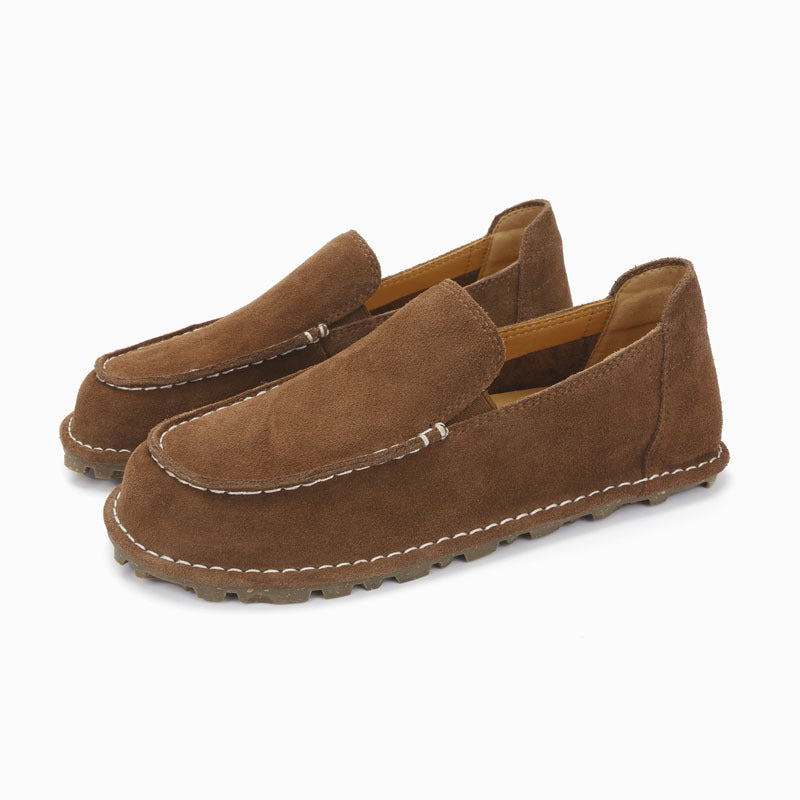 Damen Mokassin-Slipper mit seitlichem Elastikeinsatz und rutschfester Sohle EB
