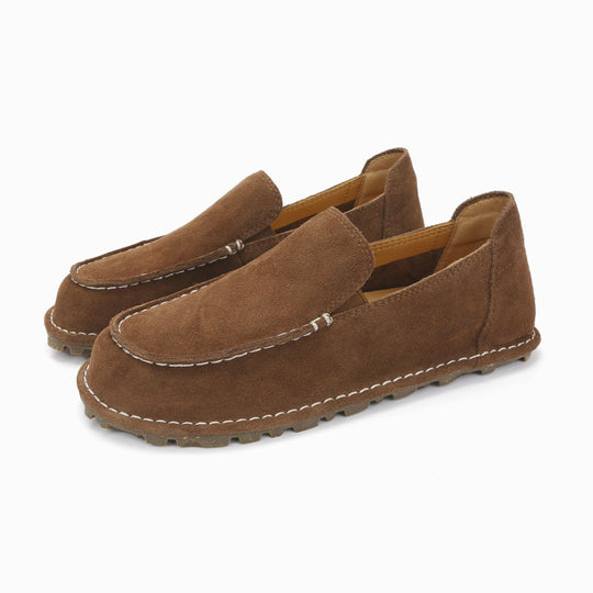 Damen Mokassin-Slipper mit seitlichem Elastikeinsatz und rutschfester Sohle EB