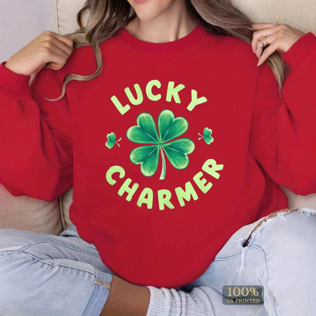 Damen Sweatshirt mit motivierendem Print und lässigem Schnitt EB