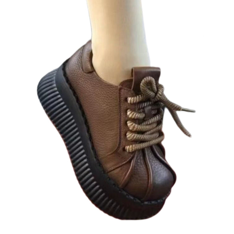 Damen Sneakers mit dicker Profilsohle und trendy Schnürung EB