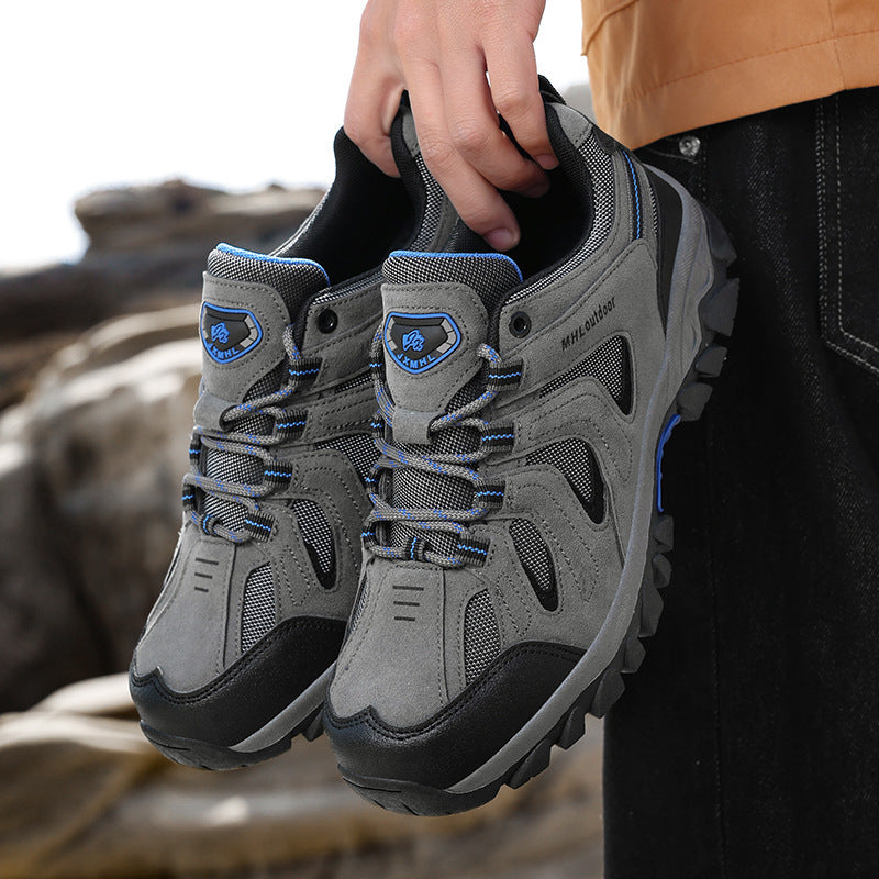 Herren nan urbaner Outdoor-Utility-Schnürschuh mit verstärkter Schutzkappe, atmungsaktiven Mesh-Einsätzen und griffiger Profilsohle EB