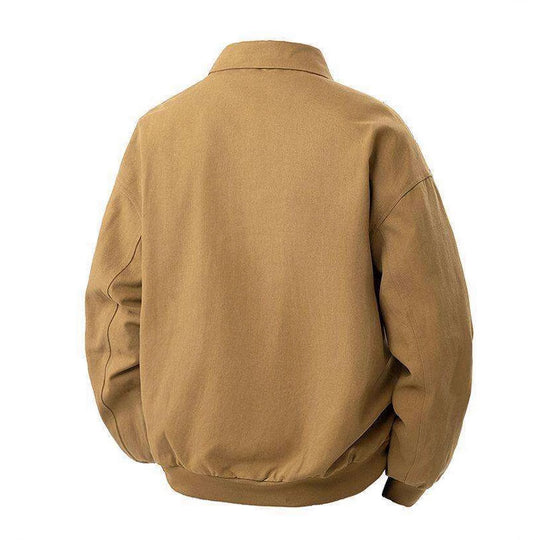 Herren lässige Übergangsjacke mit modernem Stehkragen und seitlichen Eingrifftaschen EB